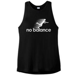 No Balance New Balance Funny Ladies PosiCharge Tri-Blend Wicking Tank