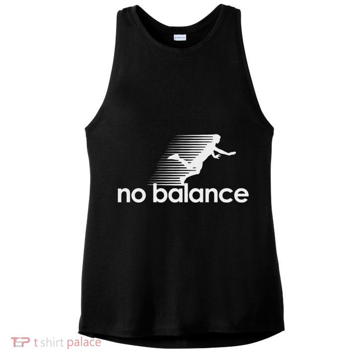 No Balance New Balance Funny Ladies PosiCharge Tri-Blend Wicking Tank