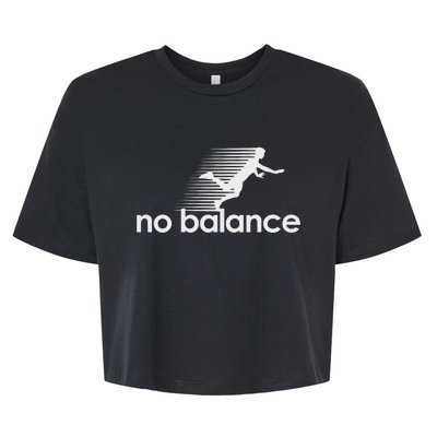 No Balance New Balance Funny Bella+Canvas Jersey Crop Tee