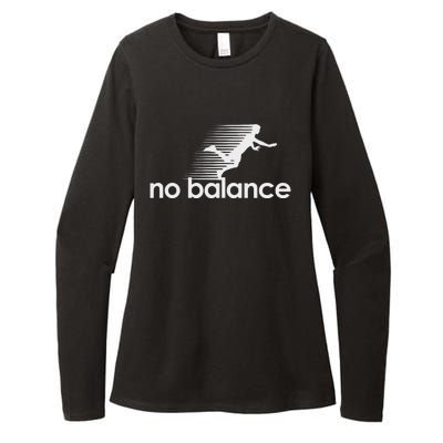 No Balance New Balance Funny Womens CVC Long Sleeve Shirt