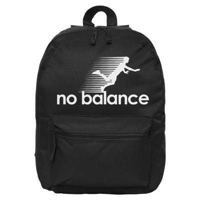 No Balance New Balance Funny 16 in Basic Backpack