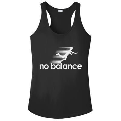 No Balance New Balance Funny Ladies PosiCharge Competitor Racerback Tank