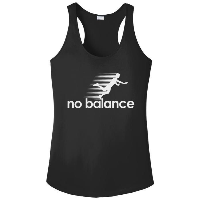 No Balance New Balance Funny Ladies PosiCharge Competitor Racerback Tank