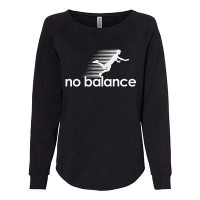 No Balance New Balance Funny Womens California Wash Sweatshirt