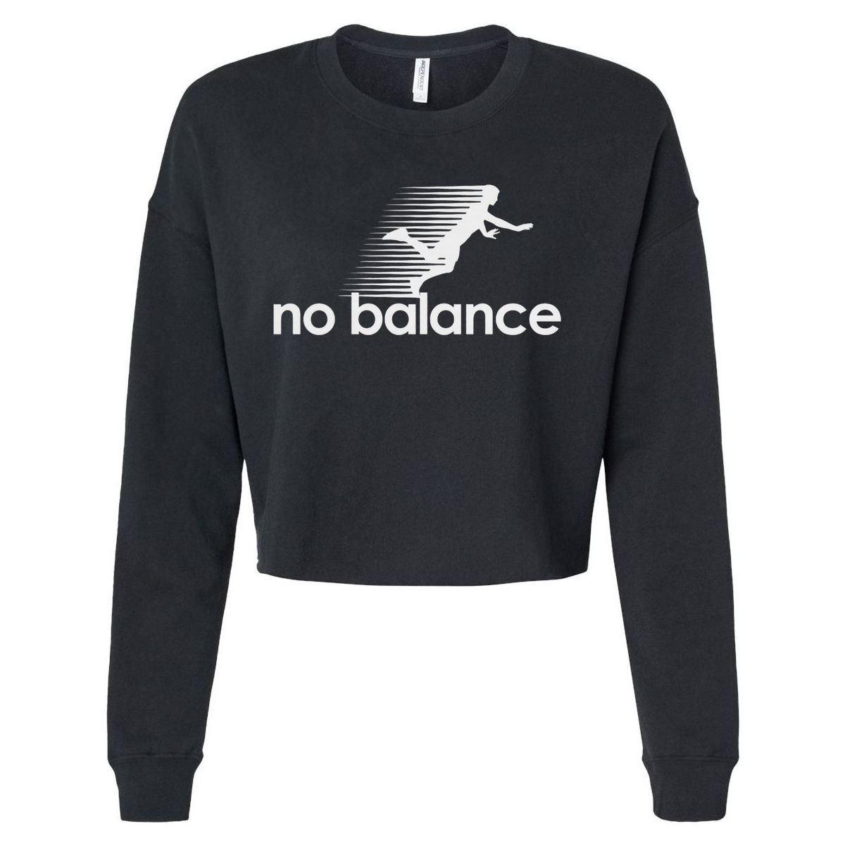No Balance New Balance Funny Cropped Pullover Crew