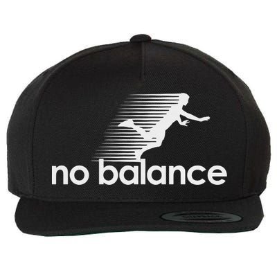 No Balance New Balance Funny Wool Snapback Cap