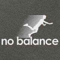 No Balance New Balance Funny Cotton Canvas Backpack
