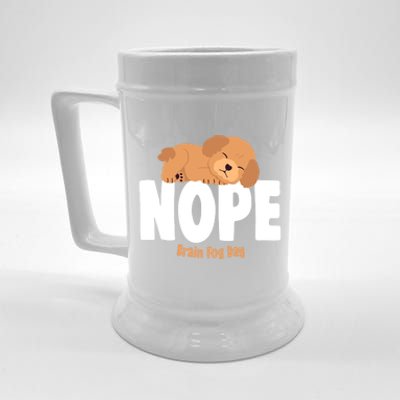 Nope Brain Fog Day Lupus Awareness Fibromyalgia Fibro Great Gift Beer Stein