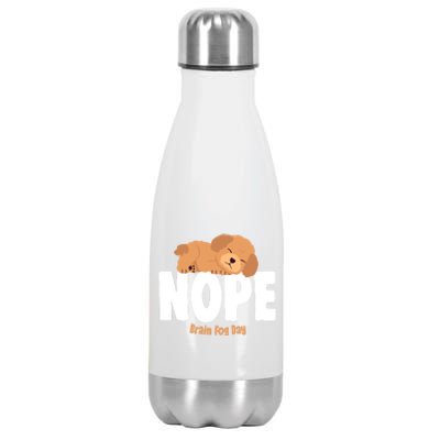 Nope Brain Fog Day Lupus Awareness Fibromyalgia Fibro Great Gift Stainless Steel Insulated Water Bottle