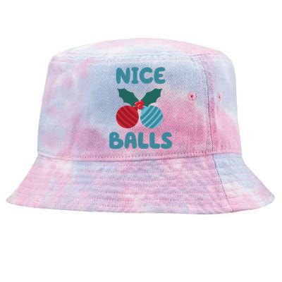 Nice Balls Funny Christmas Ornament Tie-Dyed Bucket Hat