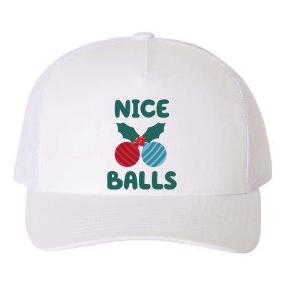 Nice Balls Funny Christmas Ornament Yupoong Adult 5-Panel Trucker Hat