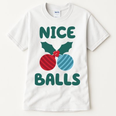 Nice Balls Funny Christmas Ornament Tall T-Shirt