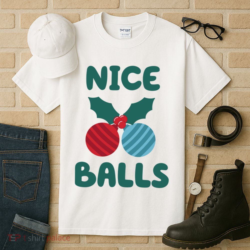 Nice Balls Funny Christmas Ornament Tall T-Shirt