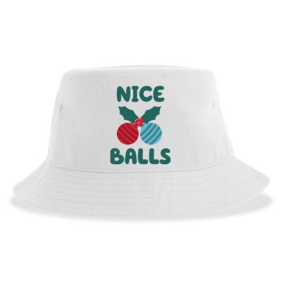 Nice Balls Funny Christmas Ornament Sustainable Bucket Hat