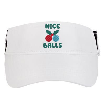 Nice Balls Funny Christmas Ornament Adult Drive Performance Visor