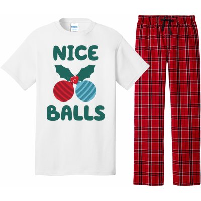 Nice Balls Funny Christmas Ornament Pajama Set