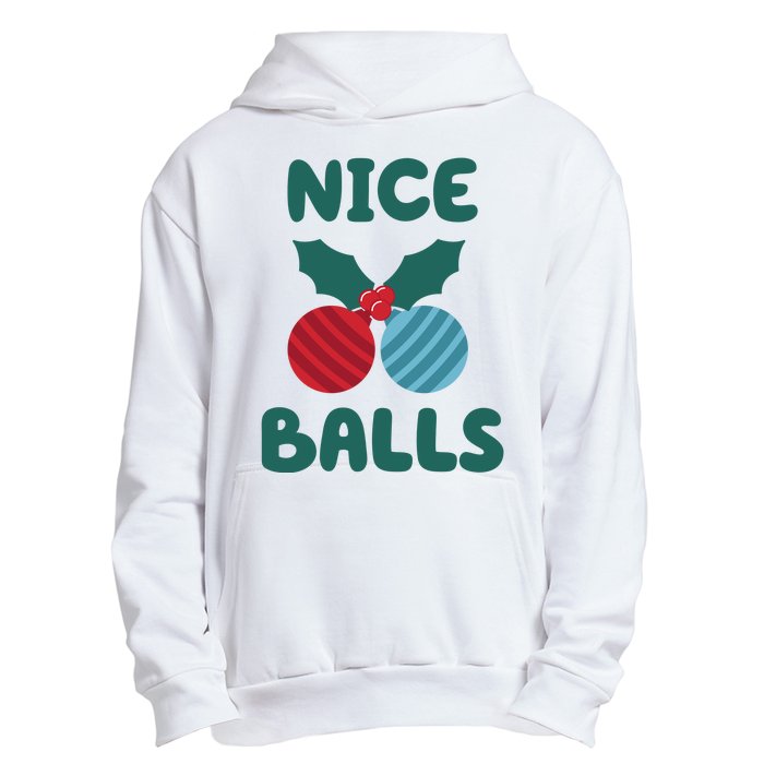 Nice Balls Funny Christmas Ornament Urban Pullover Hoodie