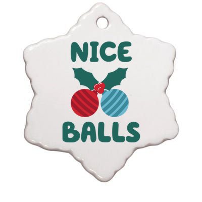 Nice Balls Funny Christmas Ornament Ceramic Star Ornament