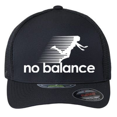 No Balance Funny Spoof Flexfit Unipanel Trucker Cap