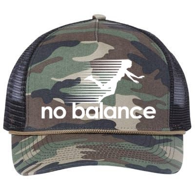 No Balance Funny Spoof Retro Rope Trucker Hat Cap