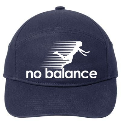 No Balance Funny Spoof 7-Panel Snapback Hat