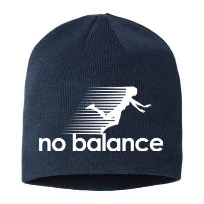 No Balance Funny Spoof Sustainable Beanie