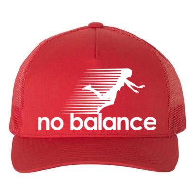 No Balance Funny Spoof Yupoong Adult 5-Panel Trucker Hat