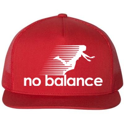 No Balance Funny Spoof Flat Bill Trucker Hat