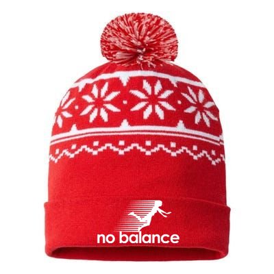 No Balance Funny Spoof USA-Made Snowflake Beanie