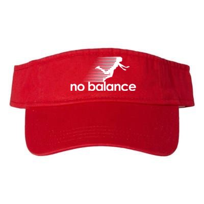 No Balance Funny Spoof Valucap Bio-Washed Visor