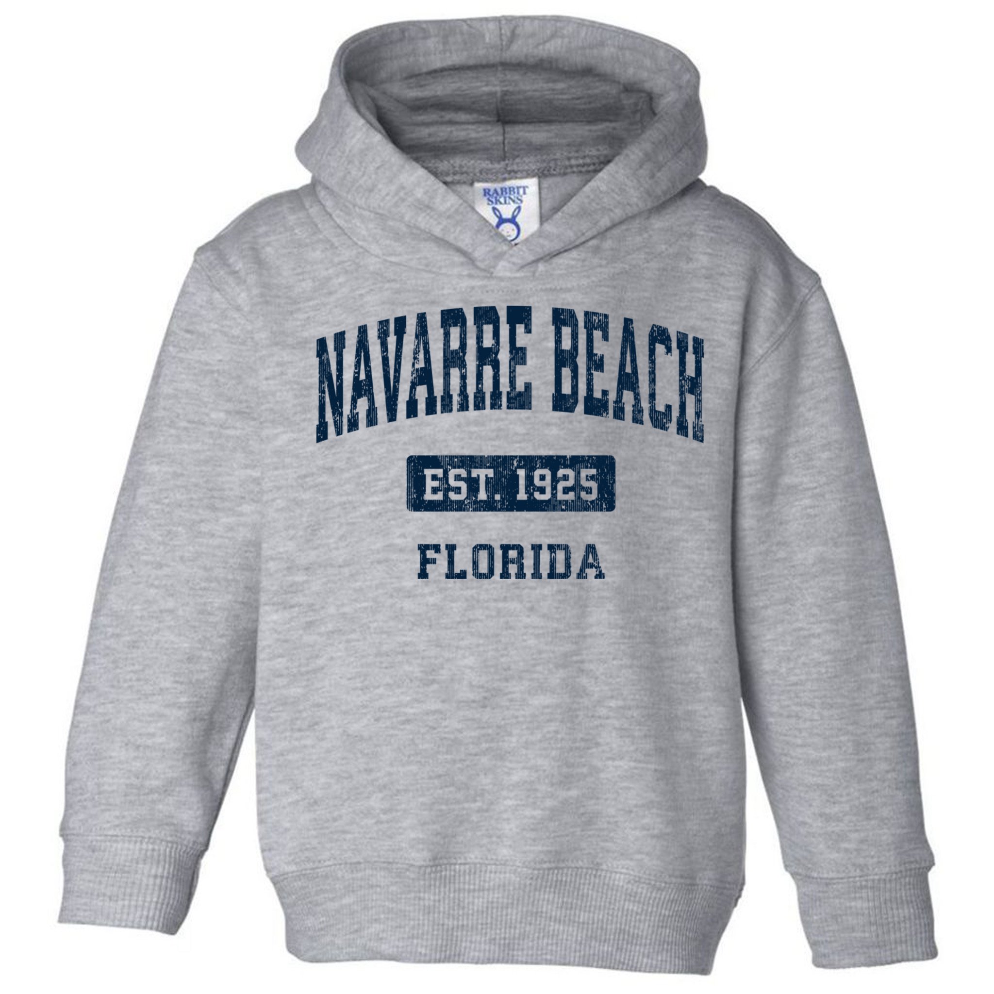 Navarre Beach Florida Fl Vintage Sports Established Toddler Hoodie