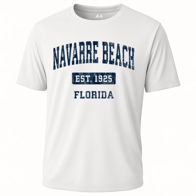 Navarre Beach Florida Fl Vintage Sports Established Cooling Performance Crew T-Shirt