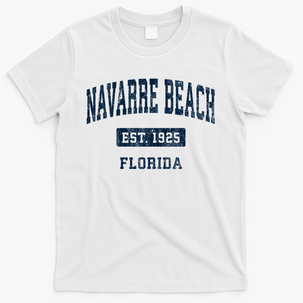 Navarre Beach Florida Fl Vintage Sports Established T-Shirt