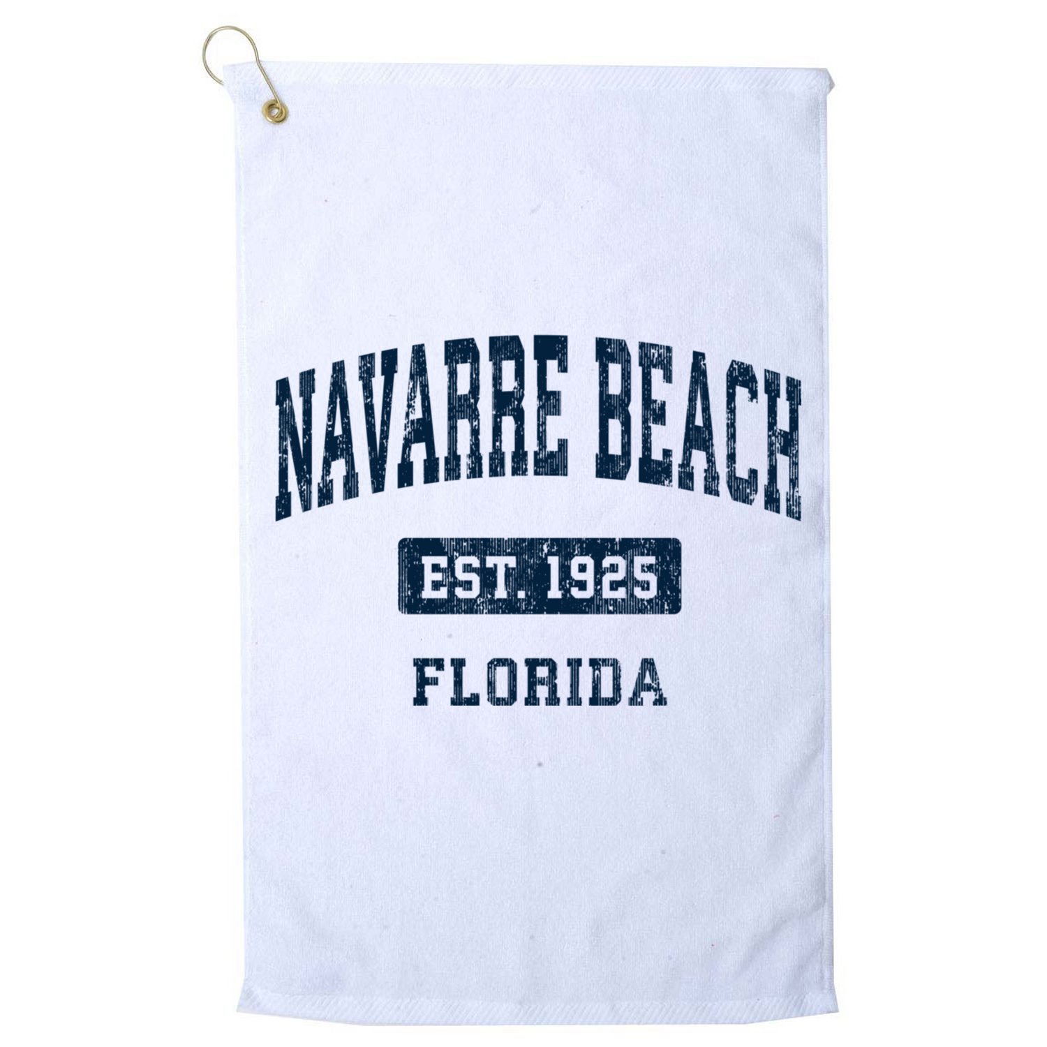 Navarre Beach Florida Fl Vintage Sports Established Golf Towel