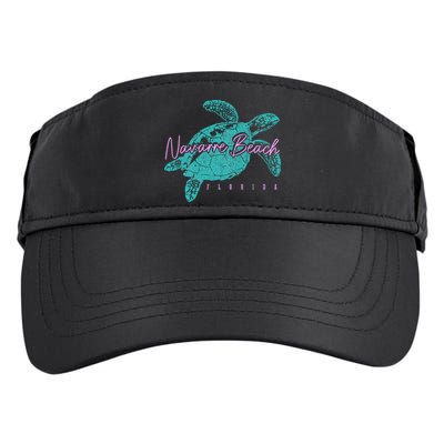Navarre Beach Florida FL Sea Turtle Surfer Diving Vintage Adult Drive Performance Visor