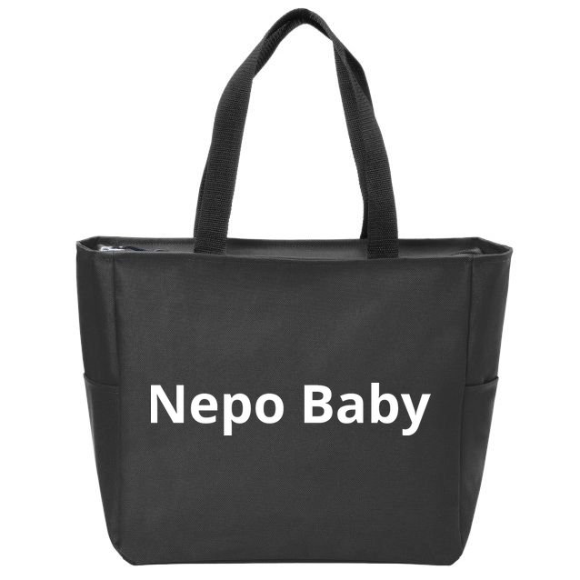 Nepo Baby Funny Celebrity Zip Tote Bag
