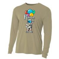 Nana Birthday Funny Astronaut In Space Gifts Lover Cooling Performance Long Sleeve Crew