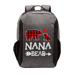 Nana Bear Gift Red Buffalo Plaid Grandma Bear Pajama Funny Gift Vector Backpack