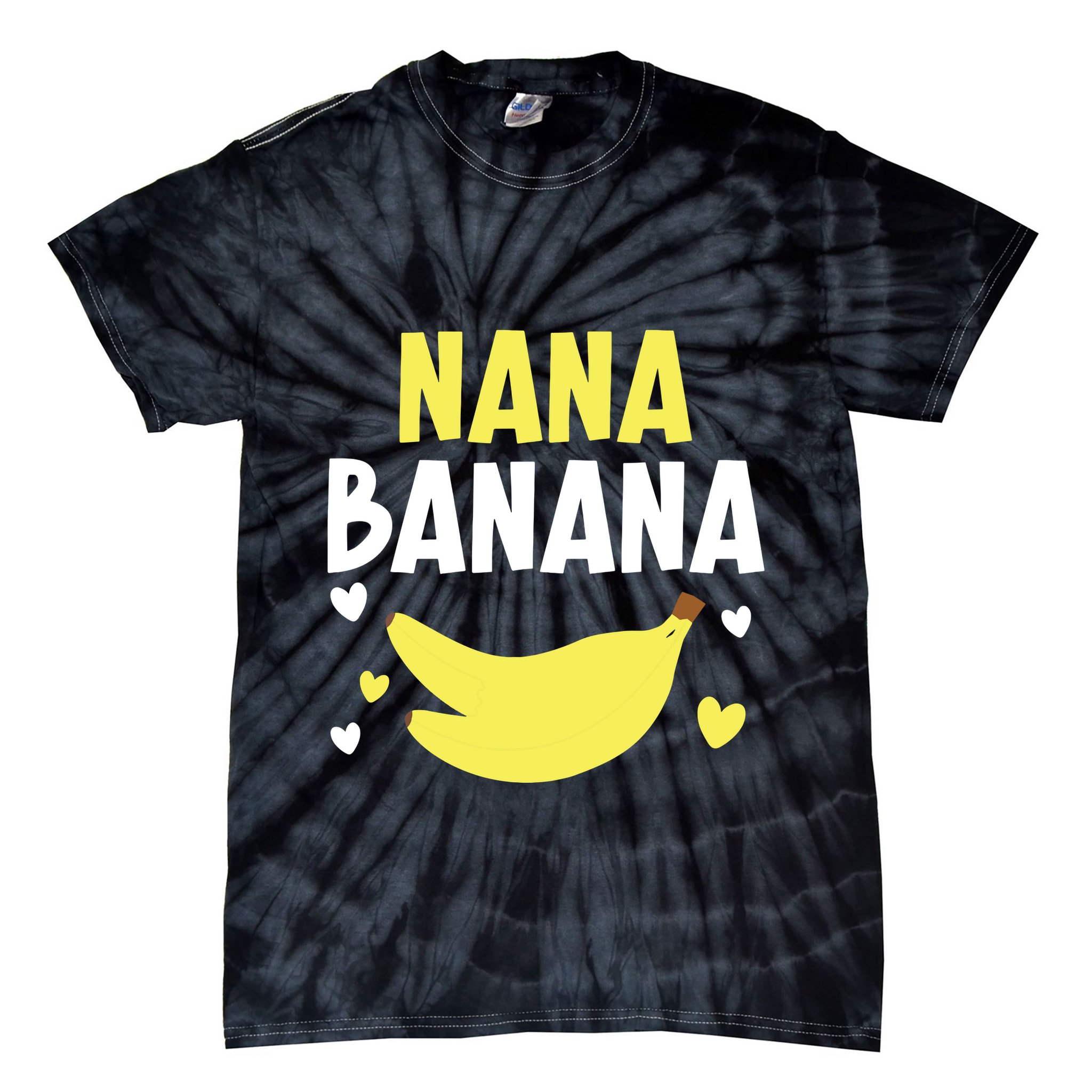 Nana Banana Grandma Grandmother Granny Grandparents Day Tie-Dye T-Shirt