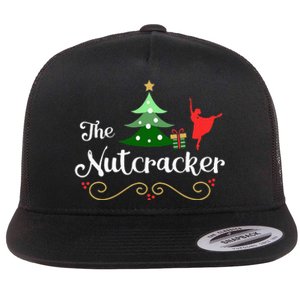 Nutcracker Ballet Gift For Girl Clara & Tree Nutcracker Flat Bill Trucker Hat