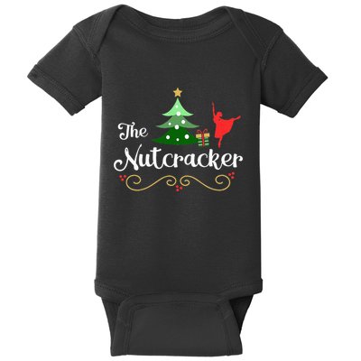 Nutcracker Ballet Gift For Girl Clara & Tree Nutcracker Baby Bodysuit