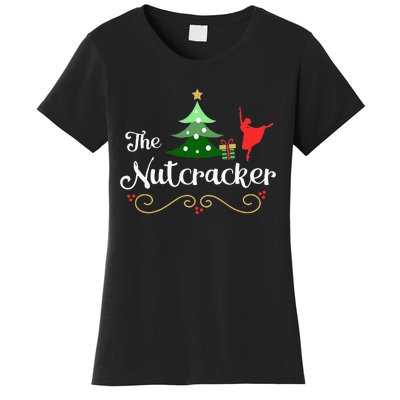 Nutcracker Ballet Gift For Girl Clara & Tree Nutcracker Women's T-Shirt