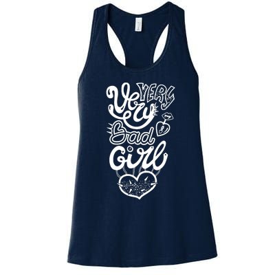 Negative Bad Girl Graphic Women's Racerback Tank