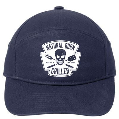 Natural Born Griller Bbq Lovers 7-Panel Snapback Hat