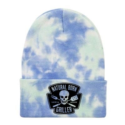 Natural Born Griller Bbq Lovers Tie Dye 12in Knit Beanie