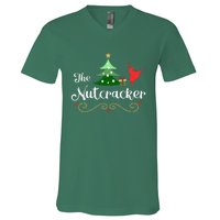 Nutcracker Ballet Gift For Clara & Tree Nutcracker V-Neck T-Shirt