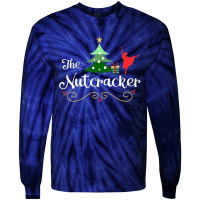 Nutcracker Ballet Gift For Clara & Tree Nutcracker Tie-Dye Long Sleeve Shirt