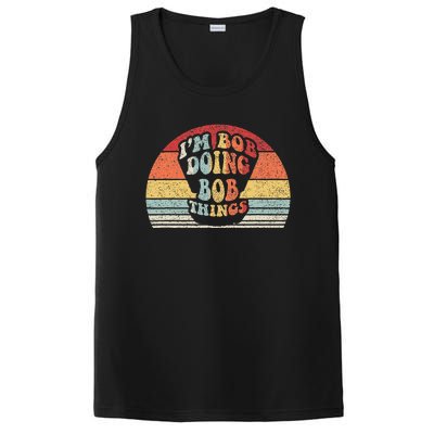 Name Bob Gift Vintage Retro IM Bob Doing Bob Things PosiCharge Competitor Tank