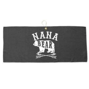 Nana Bear Grandmother Mothers Day Gift Large Microfiber Waffle Golf Towel