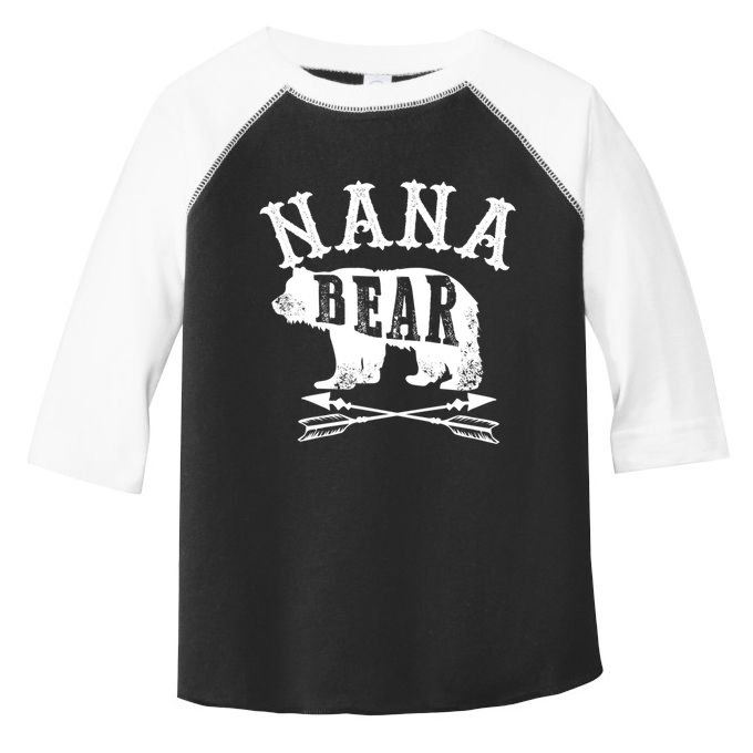 Nana Bear Grandmother Mothers Day Gift Toddler Fine Jersey T-Shirt